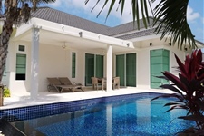 White beach pool Villa